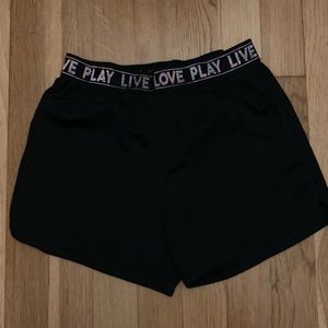 Girls black mesh champion C9 shorts size medium
